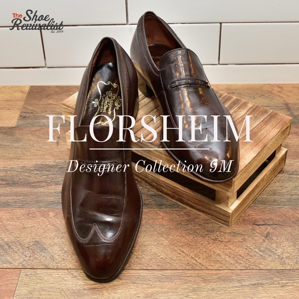 Vintage Florsheim Designer Collection Mahogany 9M